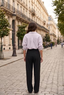 Striped Cotton Button Down Shirt with Pocket
