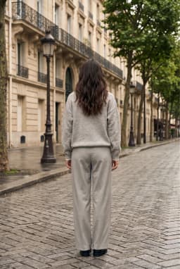 Women's Button-Detail Knit Sweater Grey — Grey