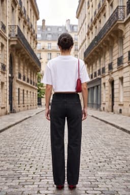 T-shirt Curta Mulher Estampado Corrente Algodão Corte Descontraído — Branco