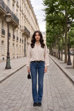 Women's Embroidered Eyelet Shirt Cream Boho Lace Blouse