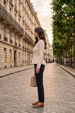 Cardigan Peplo da Donna con Zip e Scollo a V - Pietra — Pietra