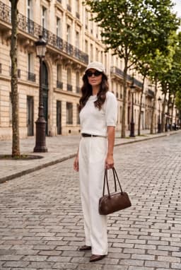 Blusa Bianca Donna Maniche Corte Testurizzata Collo Gioiello — Bianco
