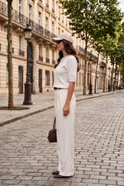 Blusa Bianca Donna Maniche Corte Testurizzata Collo Gioiello — Bianco