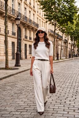 Blusa Bianca Donna Maniche Corte Testurizzata Collo Gioiello — Bianco